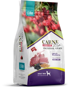 Сухой корм CARNI LIFE для взрослых собак мелких пород ягненок с ежевикой и клюквой CARNI LIFE Adult Mini