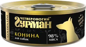 {{photo.Alt || photo.Description || 'Консервы для собак Четвероногий гурман натуральная конина в желе Golden Line. Срок до 29.11.2027'}}