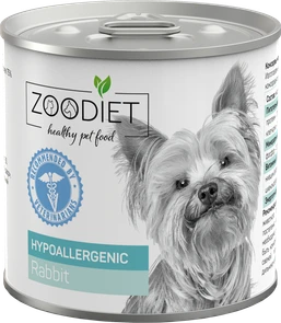 Консервы для собак гипоаллергенные ZooDiet с кроликом