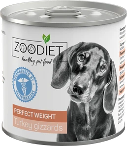 Консервы для собак ZooDiet Желудочки индюшиные для собак Идеальный вес Perfect Weight Turkey Gizzards