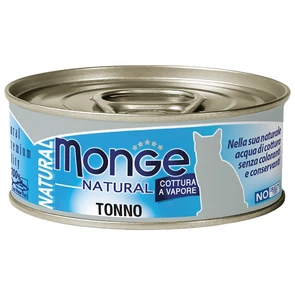 {{photo.Alt || photo.Description || 'Консервы MONGE Cat Natural для взрослых кошек с атлантическим тунцом 75% мяса'}}