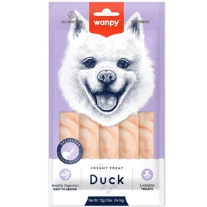 {{photo.Alt || photo.Description || 'Крем лакомство WANPY DOG для собак нежное пюре из утки Creamy Snack for Dogs Duck'}}