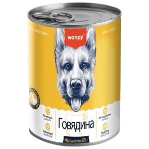 {{photo.Alt || photo.Description || 'Консервы WANPY DOG для собак из говядины BEEF FOR DOG'}}