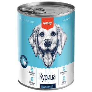 {{photo.Alt || photo.Description || 'Консервы WANPY DOG для собак из курицы CHICKEN FOR DOG'}}