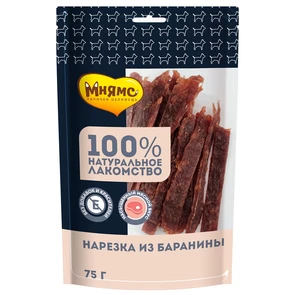 {{photo.Alt || photo.Description || 'Лакомство для собак Мнямс Мини-колбаски из баранины'}}