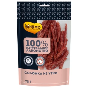 {{photo.Alt || photo.Description || 'Лакомство для собак Мнямс Соломка из утки'}}