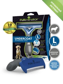 {{photo.Alt || photo.Description || 'FURminator L для собак крупных пород (23-41 кг) с длинной шерстью ширина рабочей поверхности 98 мм (FUR Dog Undercoat L Long Hair)'}}