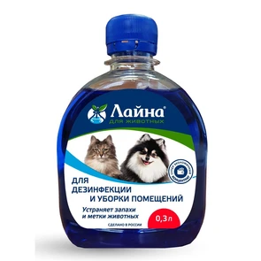 {{photo.Alt || photo.Description || 'Средство для уборки и дезинфекции Лайна для животных с ароматом лаванды (концентрат)'}}