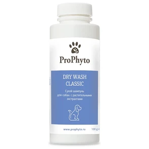 Сухой шампунь ProPhyto DRY WASH CLASSIC (ПОРОШОК) для собак для блеска и мягкости шерсти PP91100017