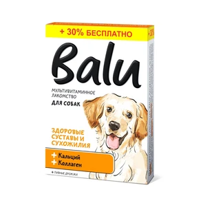 Лакомство мультивитаминное Balu для собак "Здоровые суставы и сухожилия", кальций и коллаген 00-00000765