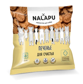 {{photo.Alt || photo.Description || 'Печенье NALAPU для счастья собак, мультивитаминное, от стресса'}}