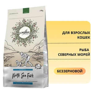 {{photo.Alt || photo.Description || 'Беззерновой сухой корм CRAFTIA HARMONA для взрослых кошек из рыбы северных морей (HARMONA NORTH SEA FISH ADULT CAT)'}}
