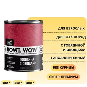 {{photo.Alt || photo.Description || 'Консервы BOWL WOW для собак всех пород с говядиной и овощами'}}