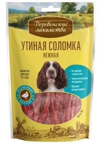 {{photo.Alt || photo.Description || 'Деревенские лакомства - Утиная соломка нежная для собак (100% мясо)'}}