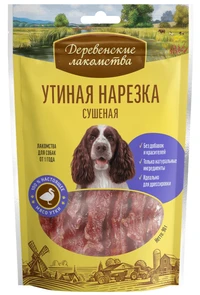 {{photo.Alt || photo.Description || 'Деревенские лакомства - Утиная нарезка сушеная для собак (100% мясо)'}}