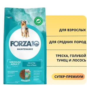 {{photo.Alt || photo.Description || 'Сухой корм Forza10 Maintenance для взрослых собак средних пород из трески, голубого тунца и лосося Medium Pesce'}}