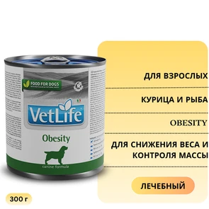 {{photo.Alt || photo.Description || 'Консервы FARMINA VETLIFE NATURAL DIET DOG OBESITY для снижения веса и контроля массы для взрослых собак всех пород с курицей и рыбой'}}