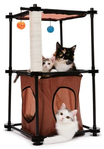 {{photo.Alt || photo.Description || 'Игровой комплекс с когтеточкой Kitty City для кошек: Биг Бен.  Tower : 79*45*45см, сизаль (sp0301).'}}