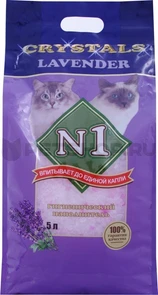 Силикагелевый наполнитель Crystals № 1 Lavender с ароматом лаванды