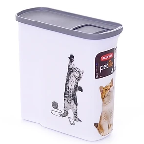 Контейнер для корма Curver PetLife "Кошкина радость" на 1кг/2л, 20*9*19см 20445