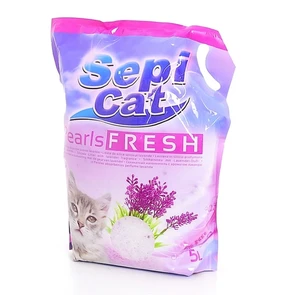 Силикагелевый наполнитель Sepiolsa Sepicat Pearls Fresh "Жемчужный" с ароматом лаванды 20413