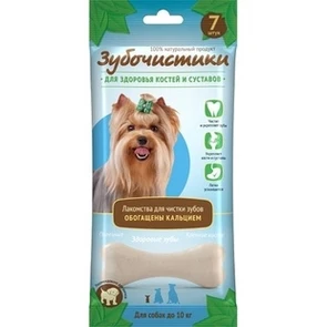 Зубочистики "Кальциевые" для собак мелких пород, 7 шт / 60 г 73303990