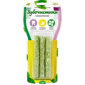 {{photo.Alt || photo.Description || 'Зубочистики ролы жевательные с кальцием и хлорофиллом 3 шт.'}}