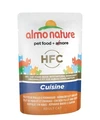 Пауч ALMO NATURE для взрослых кошек холистик с куриным филе и сыром  Classic Cuisine – Chicken Fillet and Cheese 20477