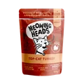 Пауч BARKING (MEOWING) HEADS Top Cat Turkey для котят и кошек с индейкой, говядиной и курицей "Аппетитная индейка"