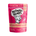 Пауч BARKING (MEOWING) HEADS So-fish-tiCated Salmon для котят и кошек с лососем курицей и говядиной "Фиш-гурман"