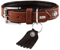 Hunter ошейник для собак Cody 50 (37-43 см)/2,8 кожа бизона коньячный/темно коричневый 65253