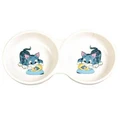 Миска керамическая двойная Trixie Кошка 4014/14237