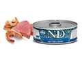 Консервы FARMINA ND CAT OCEAN TUNA/SHRIMP для взрослых кошек с тунцом и креветками 00-00000841/PND070005