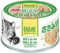 Консервы для кошек AIXIA MiawMiaw Tobikiri, куриное филе и мальки ширасу в нежном желе 45182723
