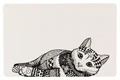 Коврик Trixie под миску Black/White Cat 44x28 см 24788/33574