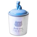 Керамический бокс для хранения корма КерамикАрт Hug your cat для кошек 1650 мл 19118
