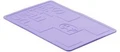 Коврик под миску United Pets "Mustafa" 45 х 30 см, лиловый GI0602LI