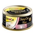 Консервы GimCat ShinyCat Filet для кошек из цыпленка с креветками в бульоне