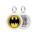 Адресник для собак и кошек WAUDOG Smart ID QR паспортом, рисунок Бэтмен (лого)