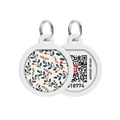 Адресник для собак и кошек WAUDOG Smart ID QR паспортом, рисунок Растения