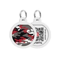 Адресник для собак и кошек WAUDOG Smart ID QR паспортом, рисунок Камо (серый)