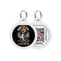 Адресник для собак и кошек WAUDOG Smart ID QR паспортом, рисунок Ездить чтобы жить