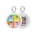 Адресник для собак и кошек WAUDOG Smart ID QR паспортом, рисунок Французский бульдог