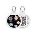 Адресник для собак и кошек WAUDOG Smart ID QR паспортом, рисунок Коты