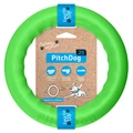 Игрушка для собак PitchDog - игровое кольцо для аппортировки диаметр 20 см зеленое