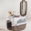 Переноска для собак и кошек до 7 кг BAMA PET KENNEL TOUR 52х33х34h см коричневая