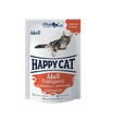 Пауч Happy Cat для взрослых кошек кусочки в желе Говядина и печень с зеленым горошком 7502317