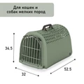 Переноска IMAC LINUS 2ND LIFE ( до 6 кг ) для кошек и собак 52,5х32х34,5 см 80449R