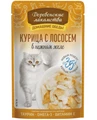Пауч для кошек Деревенские лакомства Курица с лососем в нежном желе 79218053