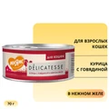 Консервы Мнямс для кошек Курица с Говядиной в нежном желе 7176083